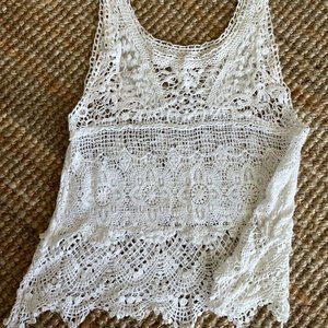 LACE and CROCHET DELICATE BEACH COVER UP